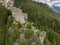 Ruins of Belfort castle near Brienz on the Swiss alps