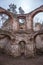 Ruins of Belvedere Summer Palace A Chapel of Sts. John the Baptist in Czech republic on a hill Vysoka.