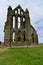 Ruins of a Benedictine abbey, located on the picturesque cliffs of Whitby