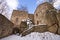 Ruins of Bolczow castle in Poland