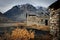 The ruins of the buildings of the Chukotka Forced Labor Camp, which was part of the Gulag