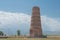 Ruins of Burana Tower in Tokmok, Kyrgyzstan. It is part of the World Heritage Site.