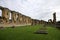 The ruins of Byland Abbey, a Cistercian monastery in the Ryedale district of North Yorkshire, England, UK