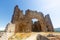 Ruins of bysanitine basilica atop Aspendos Hill. Aspendos