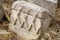 Ruins of Calatabarbaro Castle in Segesta Archaeological Park