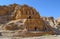 Ruins carved into the hillside Petra