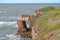 The ruins of the casemate of the naval fort `West.` Baltiysk, Kaliningrad region