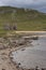 Ruins of Castle Ardvreck farm, Scotland.