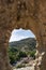 Ruins of the castle of the Bishop of Cavaillon in Fontaine-de-Vaucluse, Provence; France