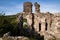 Ruins of castle on Black Mountain in Vinogradovo, Transcarpathian, Ukraine