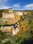 The ruins of castle Cabrad on Krupinska planina plateau during autumn