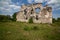 Ruins of the castle of the Knights Templar order XIV century Serednie village, Transcarpathian region