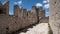 Ruins of the castle of Rocca Calascio in Abruzzo, Italy