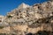 Ruins of the castle standing atop of picturesque village