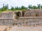 Ruins of Catullus Caves, roman villa in Sirmione, Garda Lake