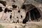Ruins of a cave church in Ihlara Valley in  Cappadocia