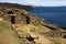 Ruins of Chinkana on Isla del Sol on Lake Titicaca, Bolivia