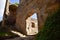 The ruins of the Chojnik castle in the Karkonosze National Park of Poland.