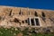 The ruins of choragic monument of Thrasyllus, Acropolis, Athens, Greece