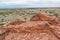 Ruins of the Citadel is a lava capped mesa village. One of the Ancient American Culture sites at Wupatki National Monument, Arizon