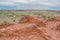 Ruins of the Citadel is a lava capped mesa village. One of the Ancient American Culture sites at Wupatki National Monument, Arizon