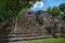 The ruins of the city of Calakmul. Maya Pyramid