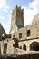 Ruins of Claregalway Friary and Bell Tower, west of Ireland