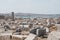 Ruins and columns on the archaeological island of Delos, Greece