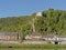 Ruins of crevecoeur castle in Bouvignes sur Meuse