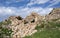 Ruins of Crusader`s forte at Beit Itab at the  Jerusalem Subdistrict