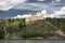 The ruins of Czorsztyn Castle in Poland