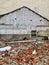 Ruins of demolished building in china