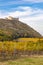 ruins of Devicky Castle with vineyards, Czech Republic