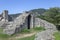 Ruins of the Domos monastery church at the Danube bend in Hungary