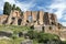 Ruins of the Domus Augustana, Palace of Domitian on the Palatine Hill in Rome