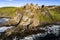 Ruins of Dunluce Castle in Northern Ireland