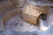 Ruins of Early American Pit House in Mesa Verde Na