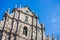 Ruins facade of St.Paul`s Cathedral in Macau