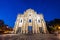 Ruins facade of St.Paul`s Cathedral in Macau at night