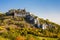 ruins of Falkenstein Castle in autumn, Lower Austria, Austria