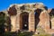 Ruins of the Flavian Amphitheater in Pozzuoli.