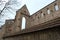 Ruins of the former Franciscan monastery`s church in Erfurt