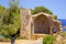 Ruins of the fortress in Tossa de Mar, Spain