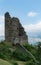 The ruins of the Freudenberg Castle in Bad Ragaz in Southeastern Switzerland