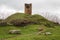 Ruins of funeral monuments along ancient Appian Way near Rome