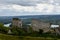 Ruins of Gaillard castle in Les Andelys high about the river seine