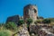 Ruins of Genoese Cembalo fortress. Balaklava, Crimea