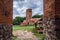 Ruins of Gothic Castle in Czersk village, Poland