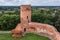 Ruins of Gothic Castle in Czersk village, Poland