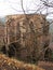 Ruins of gothic Oybin monastery in Saxony, Germany, built by king Charles IV